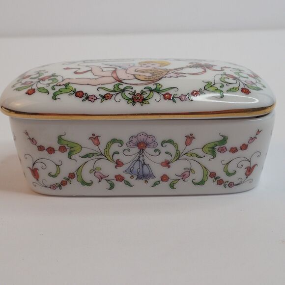 Franklin Porcelain Music Box Romantic Love Songs 1984 Lot of 2 - Picture 14 of 16